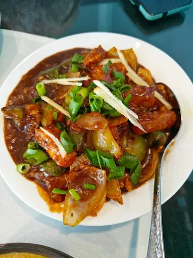 Mango chicken curry at Indian Ocean Restaurant Calgary SE