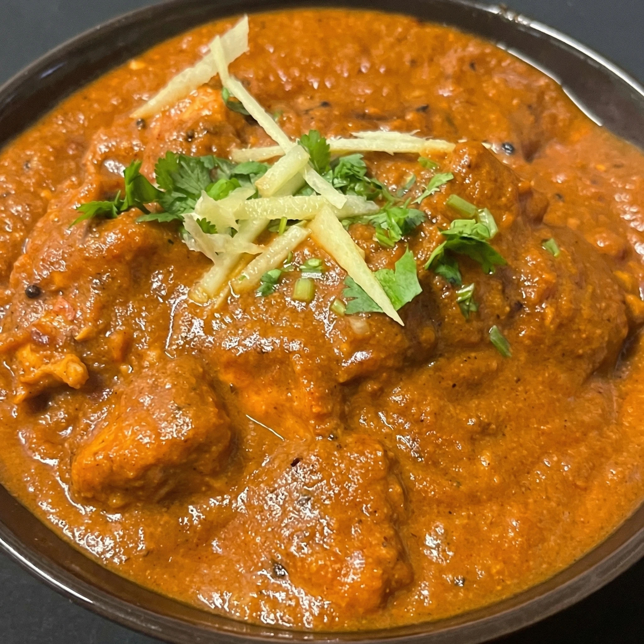 Coconut chicken curry at Indian Ocean Restaurant Calgary SE